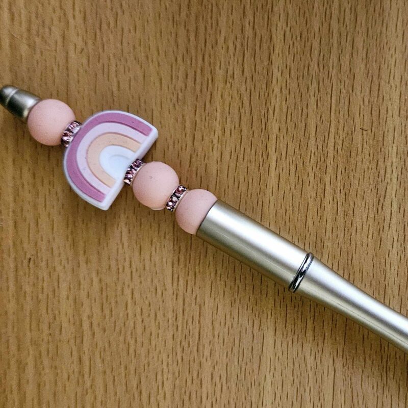 Pink and Beige Rainbow Pen