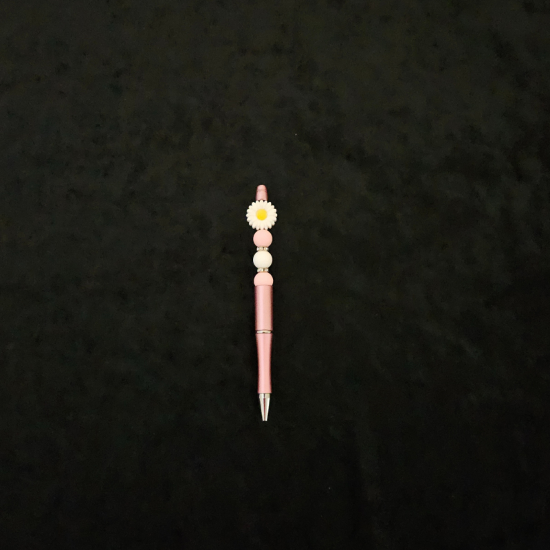 White Daisy Pen - Pink - Image 2