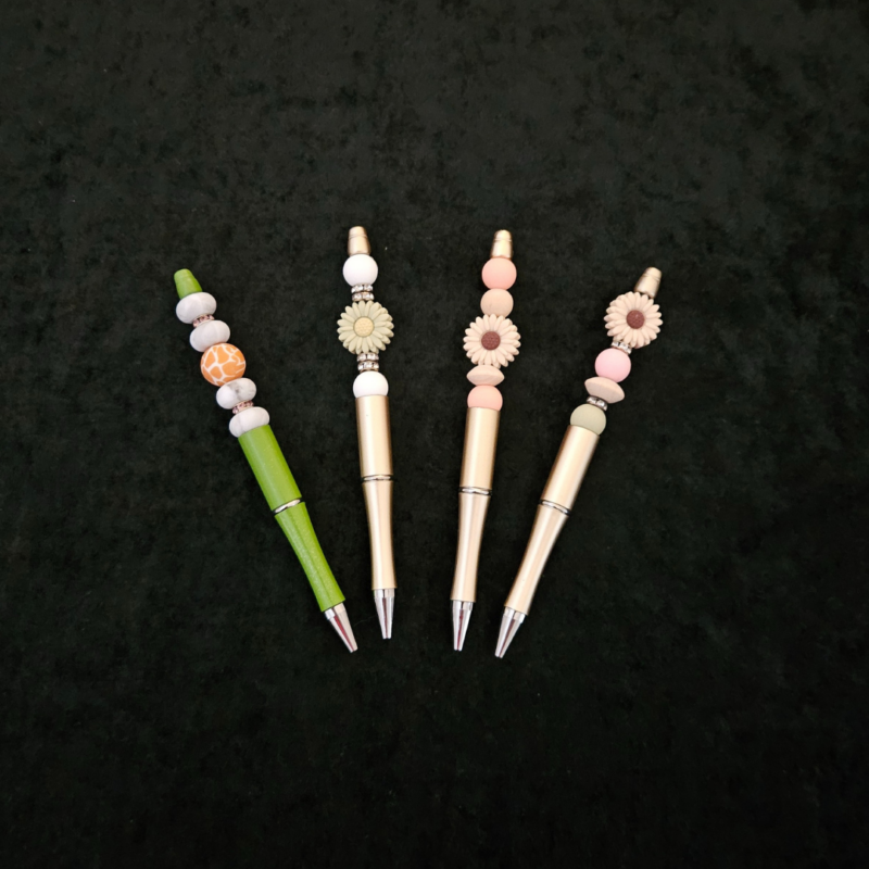 Marble Animal Print Pen - Green - Image 4