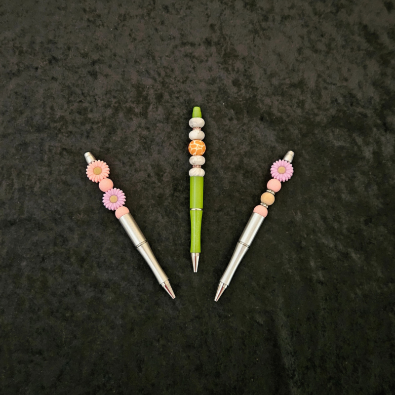 Marble Animal Print Pen - Green - Image 5